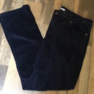 NWOT. Lands’ End Brand Navy Corduroy 5-Pocket Jeans Size 14 Petite